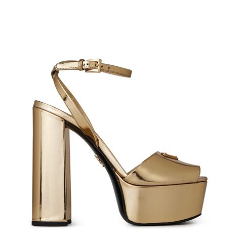 prada gold platform